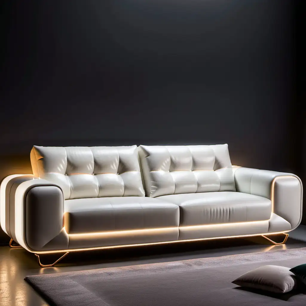 Contemporary Italian Sofa with Turkish Influence and LED Accents at isaloni 2024