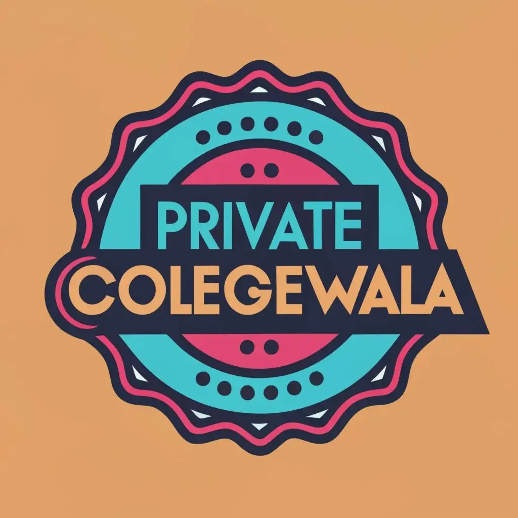 LOGO-Design-For-PrivateCollegeWala-Dynamic-Stamp-with-Bold-Typography-for-Entertainment-Industry