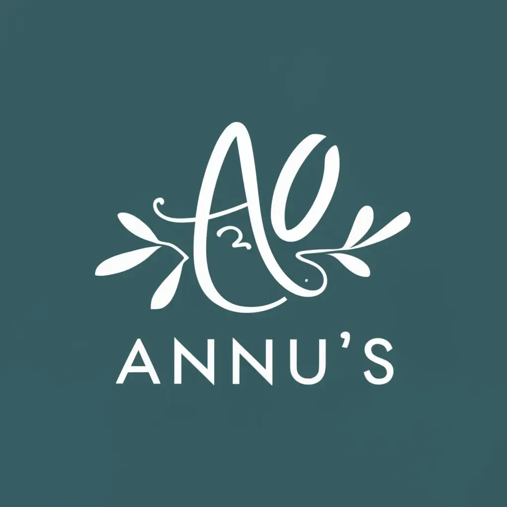 logo, Annu's, with the text "Annu's beauty salon", typography, be used in Beauty Spa industry