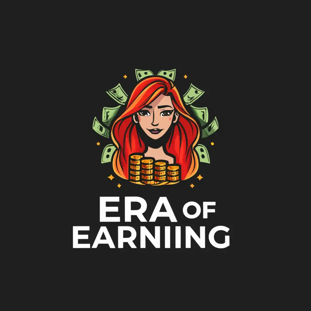 LOGO-Design-For-Era-of-Earning-Redhead-and-Cash-Symbolizing-Prosperity-in-the-Internet-Industry