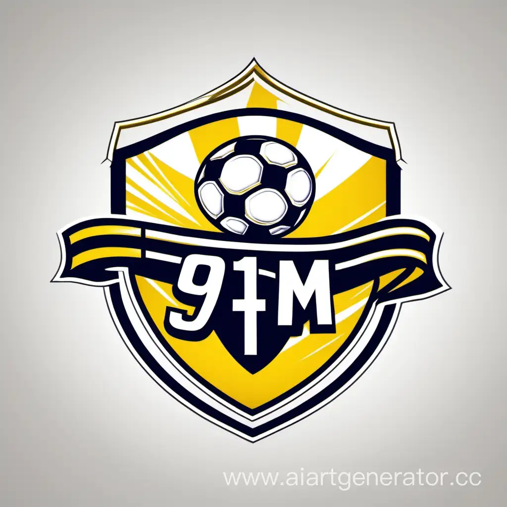 Логотип для 9М класса в футбольной тематике