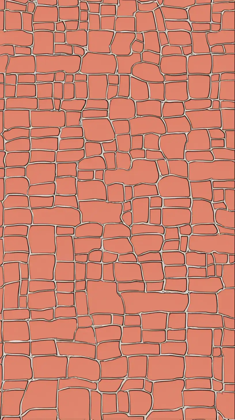 roman brick road, single line, pattern