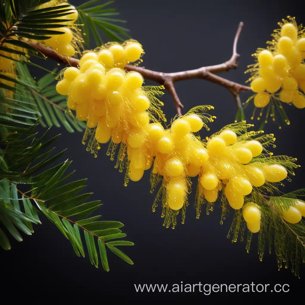 Vibrant-Mimosa-Branches-Blooming-on-March-8th