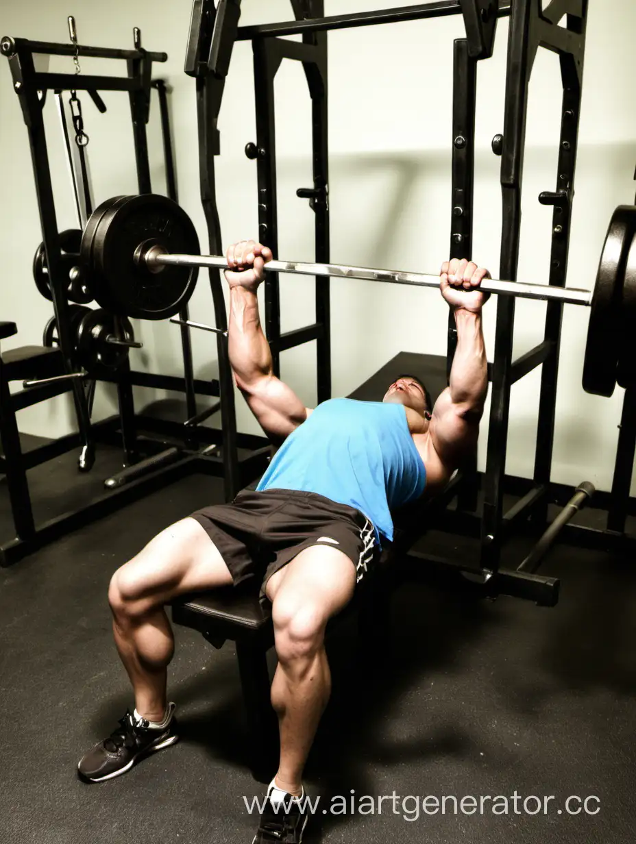 Strength-Training-Intense-Bench-Press-Workout-in-Modern-Gym