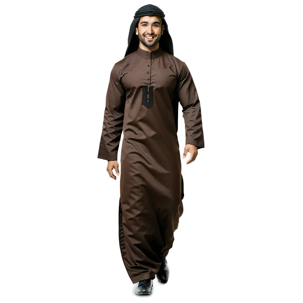 Stylish-Man-Walking-in-Traditional-Arabic-Attire-PNG-Image