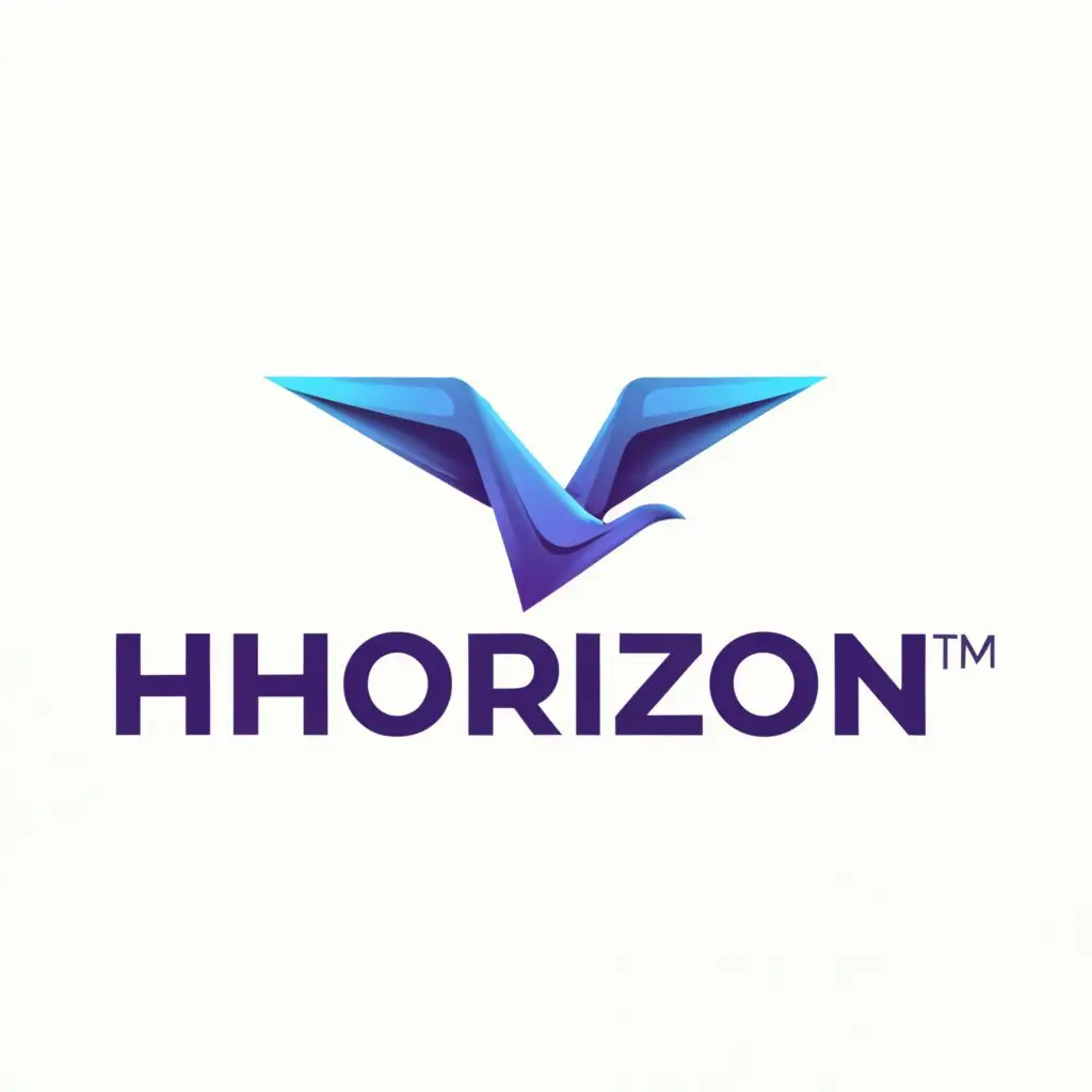 a logo design,with the text "horizon", main symbol:bird in plane,Moderate,clear background