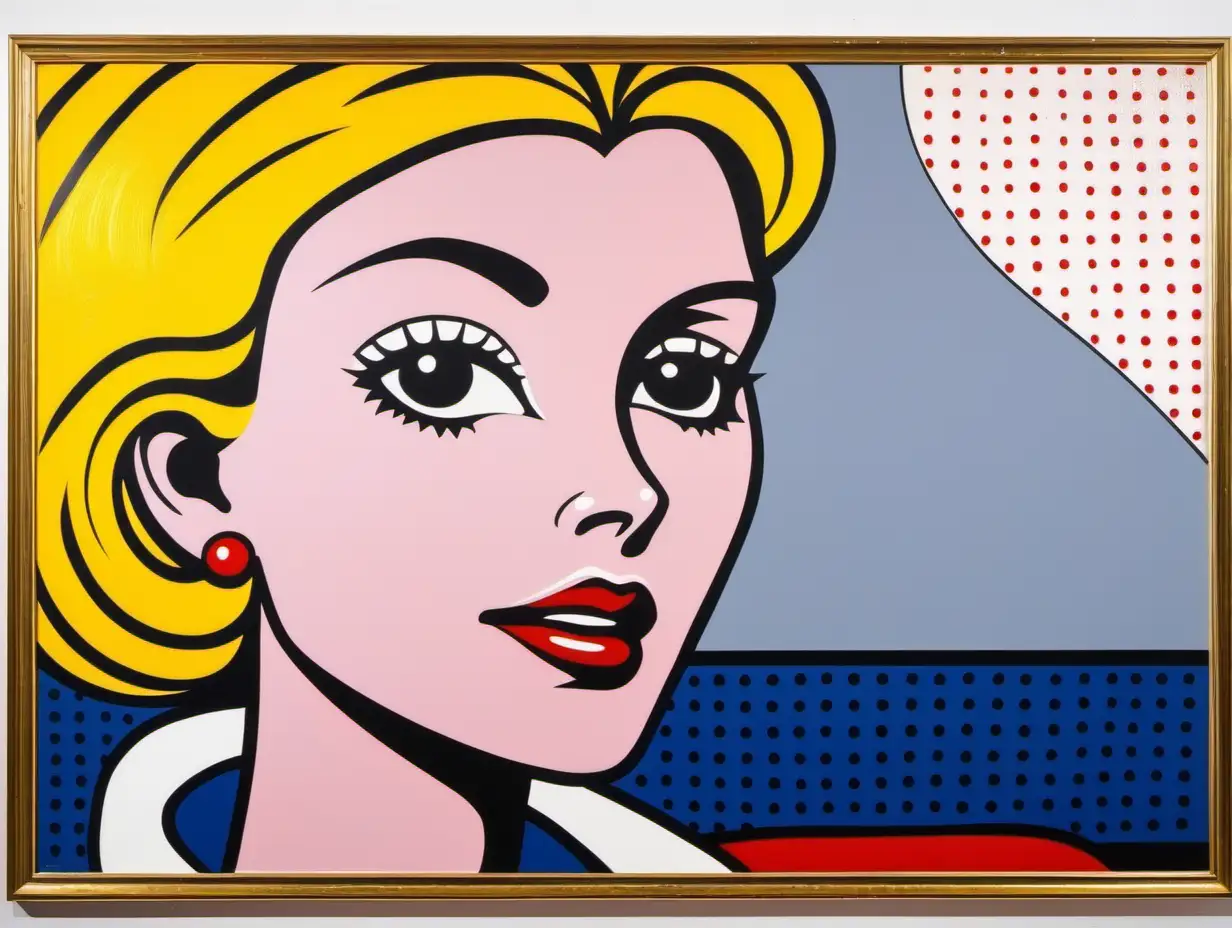 a painting in the style of roy liechtenstein