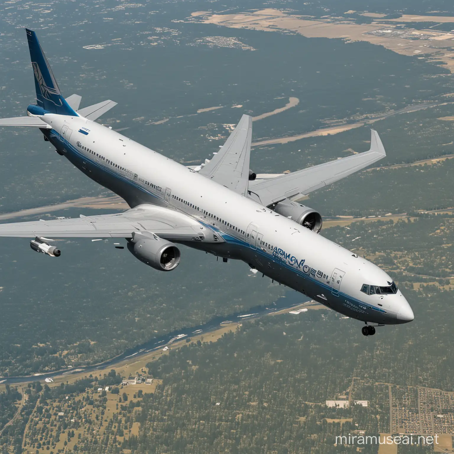 Boeing Airborne Command Center in Flight