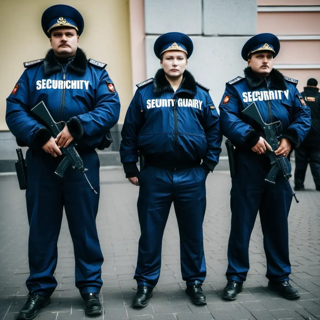 Professional Security Guards Ensuring Safety in Russia