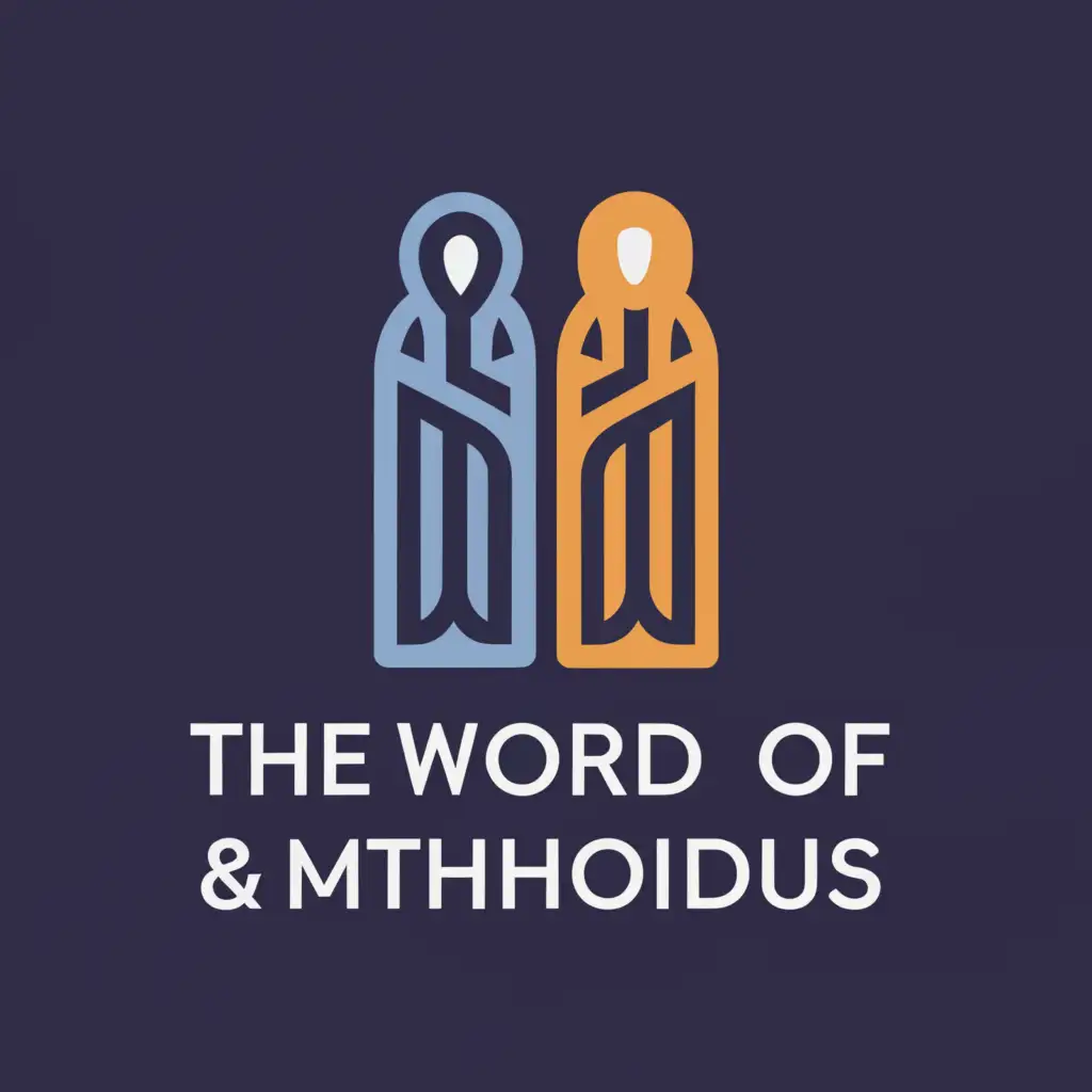 a logo design,with the text "The word of Cyril and Methodius", main symbol:saints Cyril and Methodius,Moderate,clear background