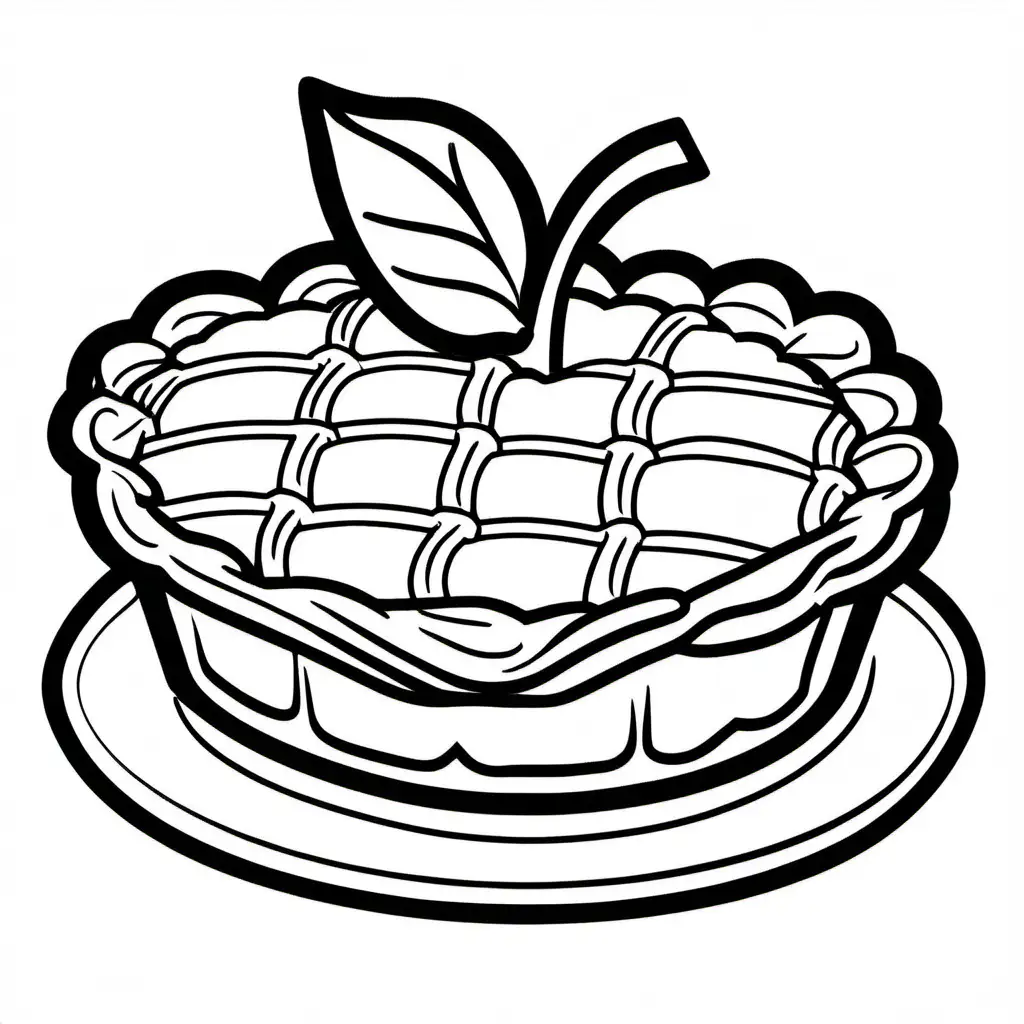 Black-and-White-Apple-Pie-Coloring-Page-for-Kids