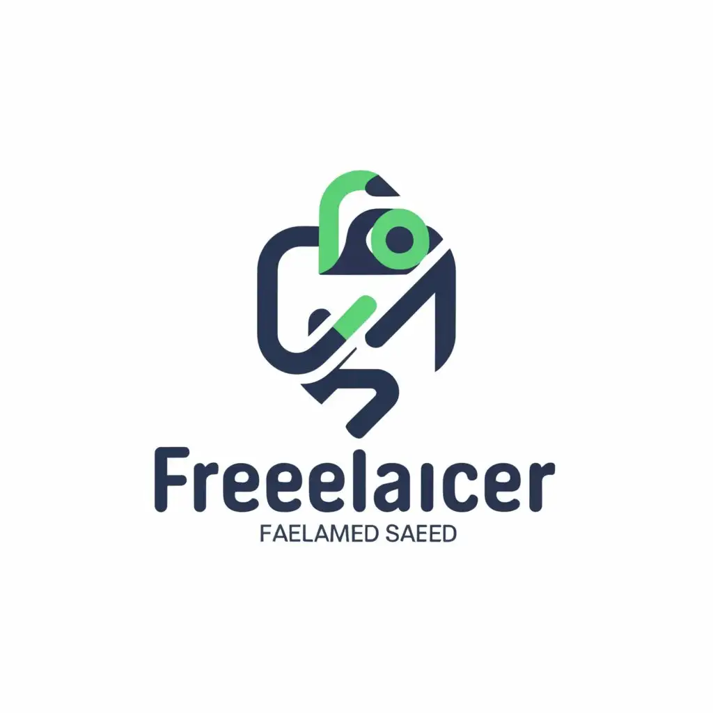 a logo design,with the text "Faheem Ahmed Saeed", main symbol:Freelancer,complex,clear background