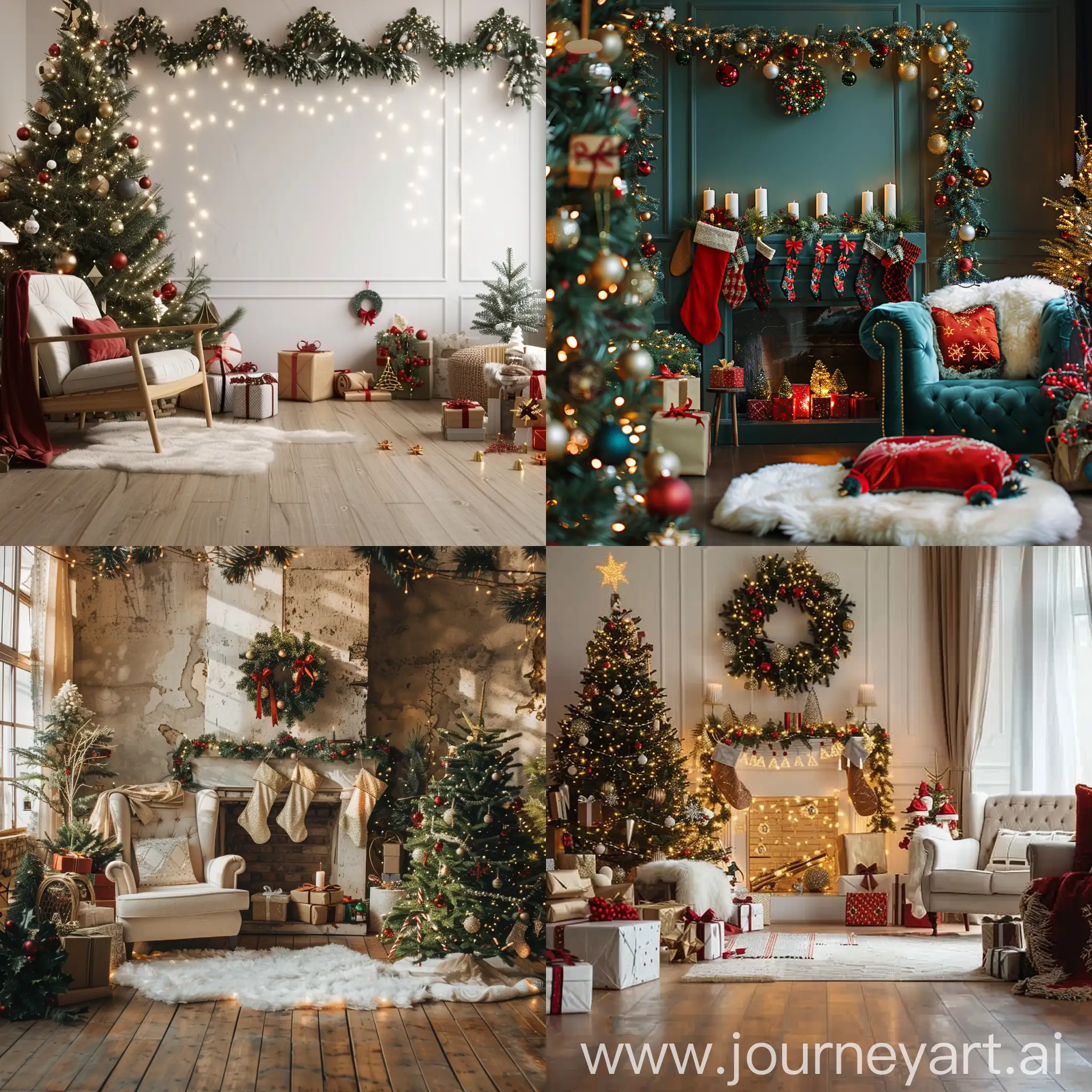 Festive-Christmas-Room-Decorated-with-Ornaments