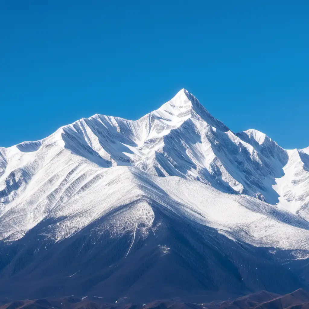 Majestic SnowCapped Mountains under Clear Blue Skies