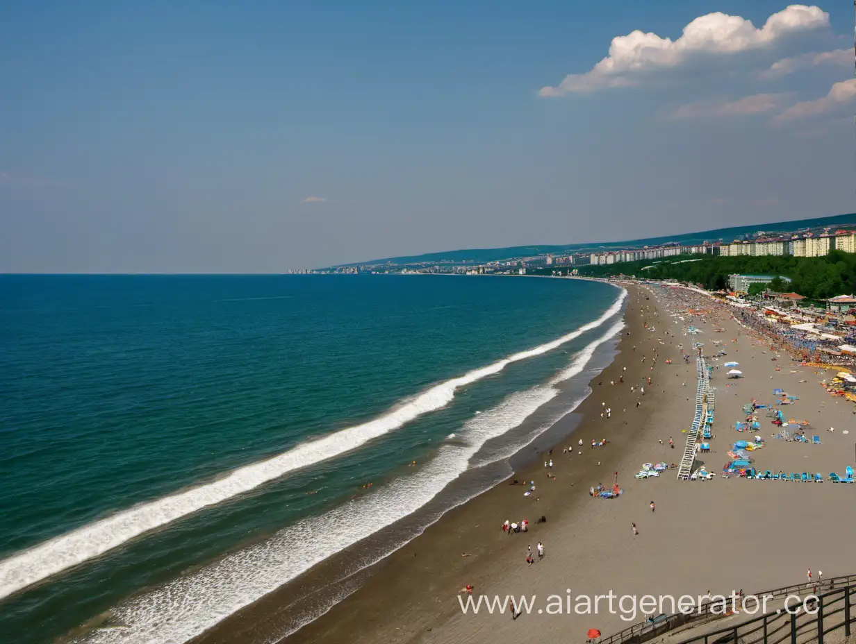 Sunny-Day-at-the-Black-Sea-Coast-Tranquil-Beach-Scene-with-Golden-Sands-and-Azure-Waters