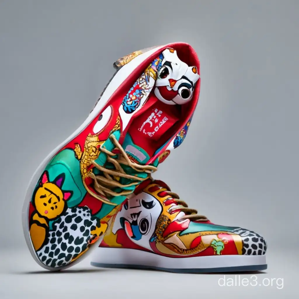 Design a new maneki-neko fashion shoe 