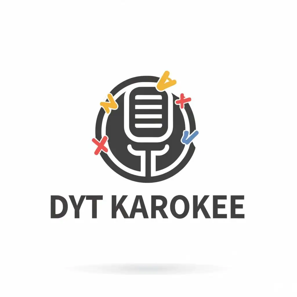 a logo design,with the text "dyt karaoke", main symbol:karaoke,Moderate,be used in Home Family industry,clear background