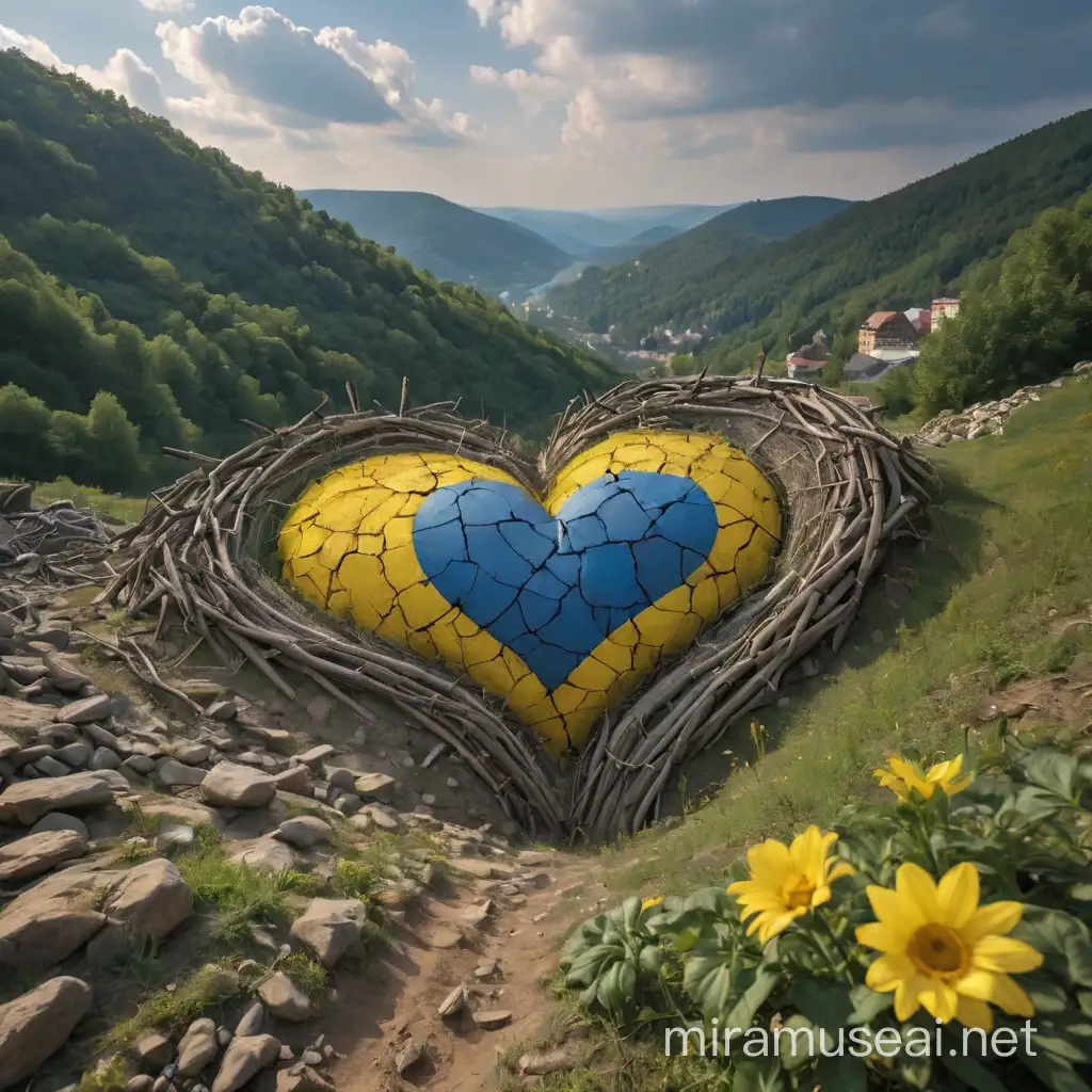 Украина Грузия сердце 