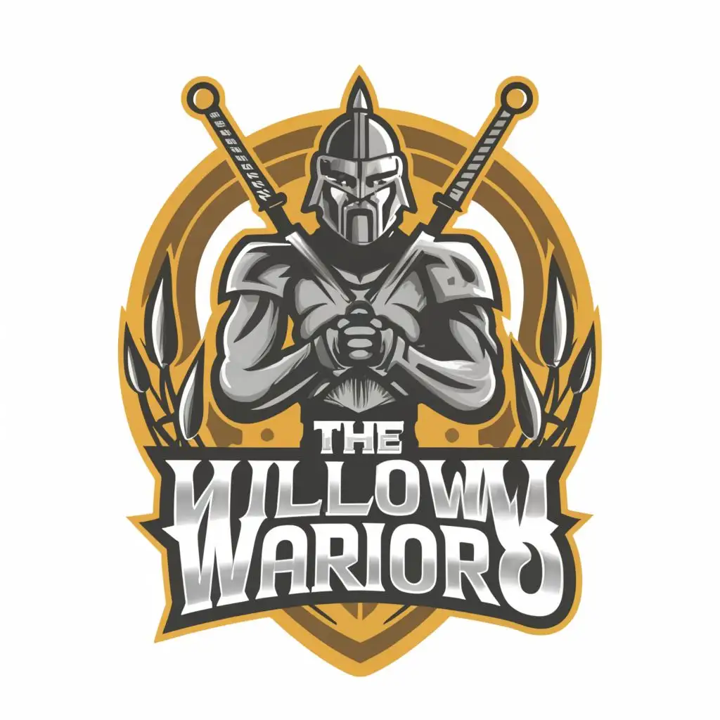 LOGO-Design-For-The-Willow-Warriors-Dynamic-Typography-with-Warrior-Symbolism-for-Sports-Fitness-Industry