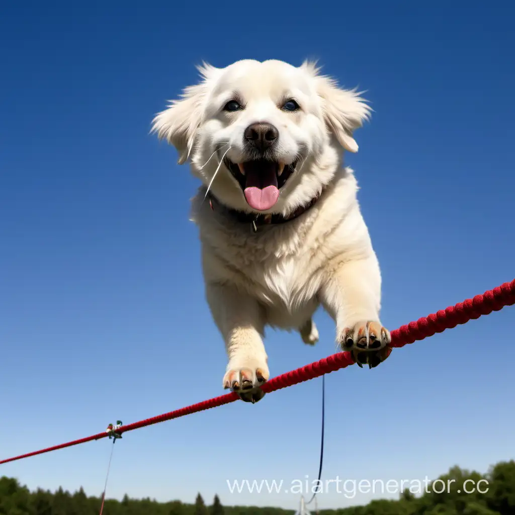 Joyful-Canine-Tightrope-Walking-Extravaganza