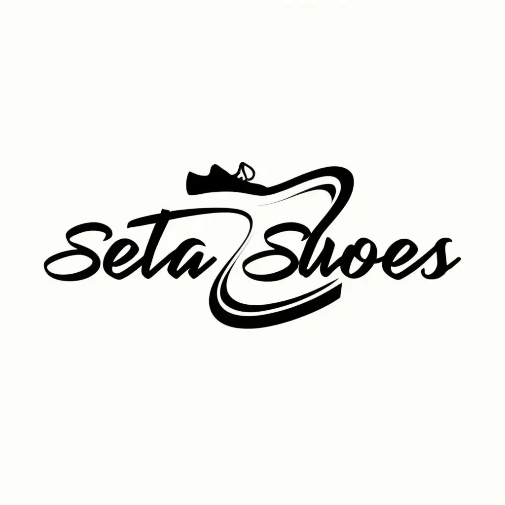 logo, shoes, with the text "Seta Shoes", typography