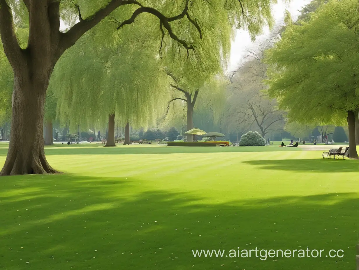 lawn in the park