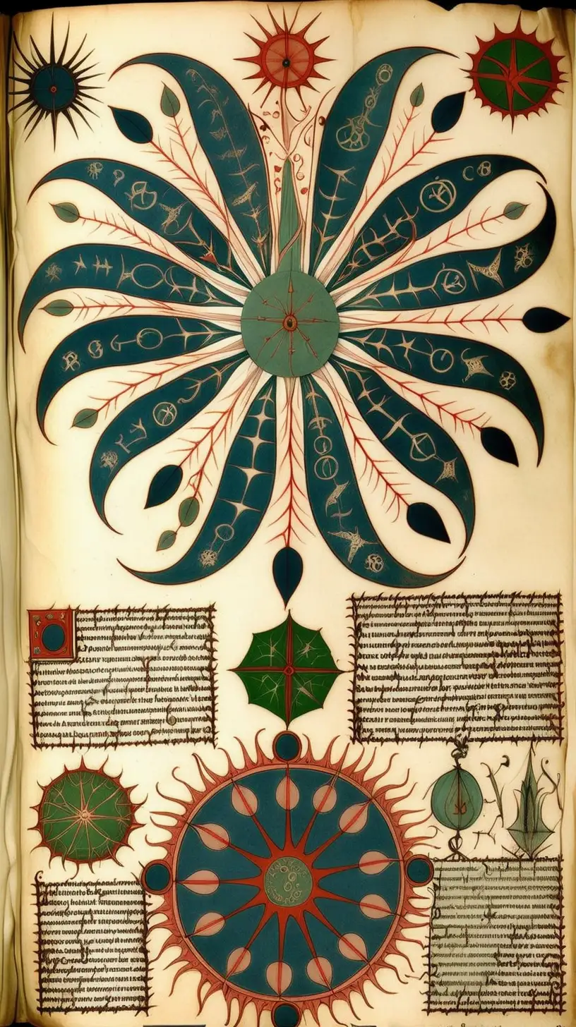 Enigmatic Voynich Manuscript Illustrations and Cryptic Language Mysteries