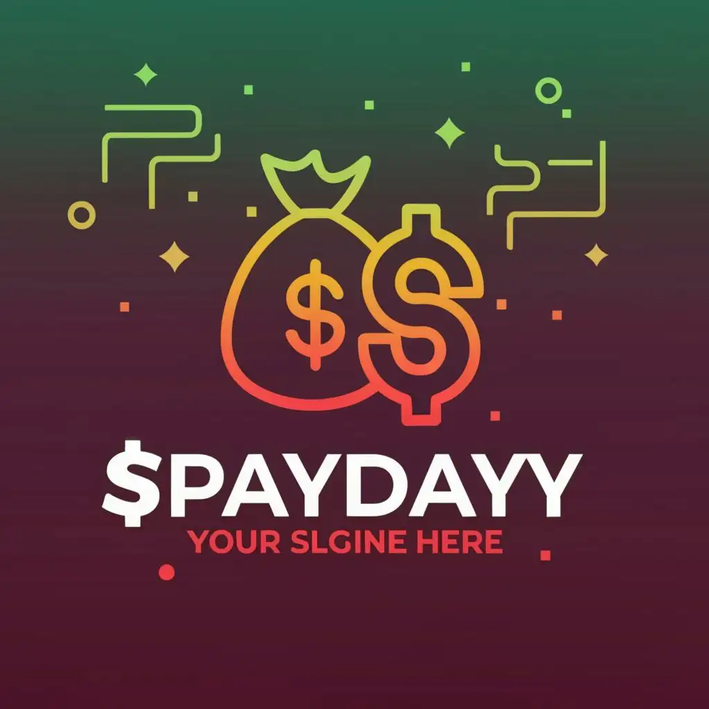 a logo design,with the text "$PAYDAY", main symbol:Moneybag,complex,be used in Technology industry,clear background
