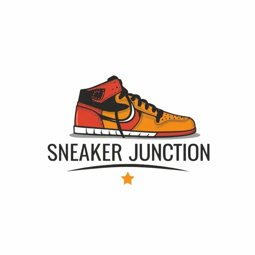 logo, Online sneaker store, with the text "Sneaker Junction", typography