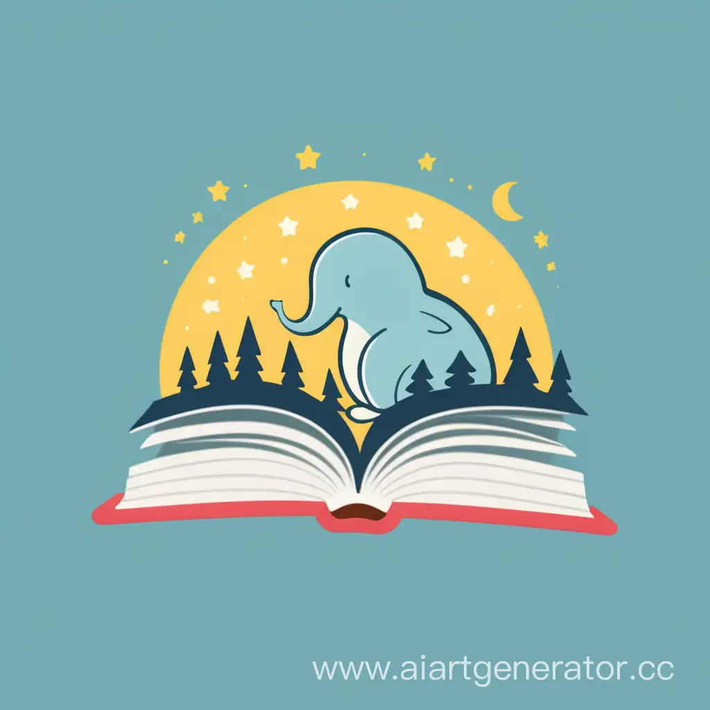 Whimsical-Childrens-Book-Logo-Design-with-Simplified-Illustrations