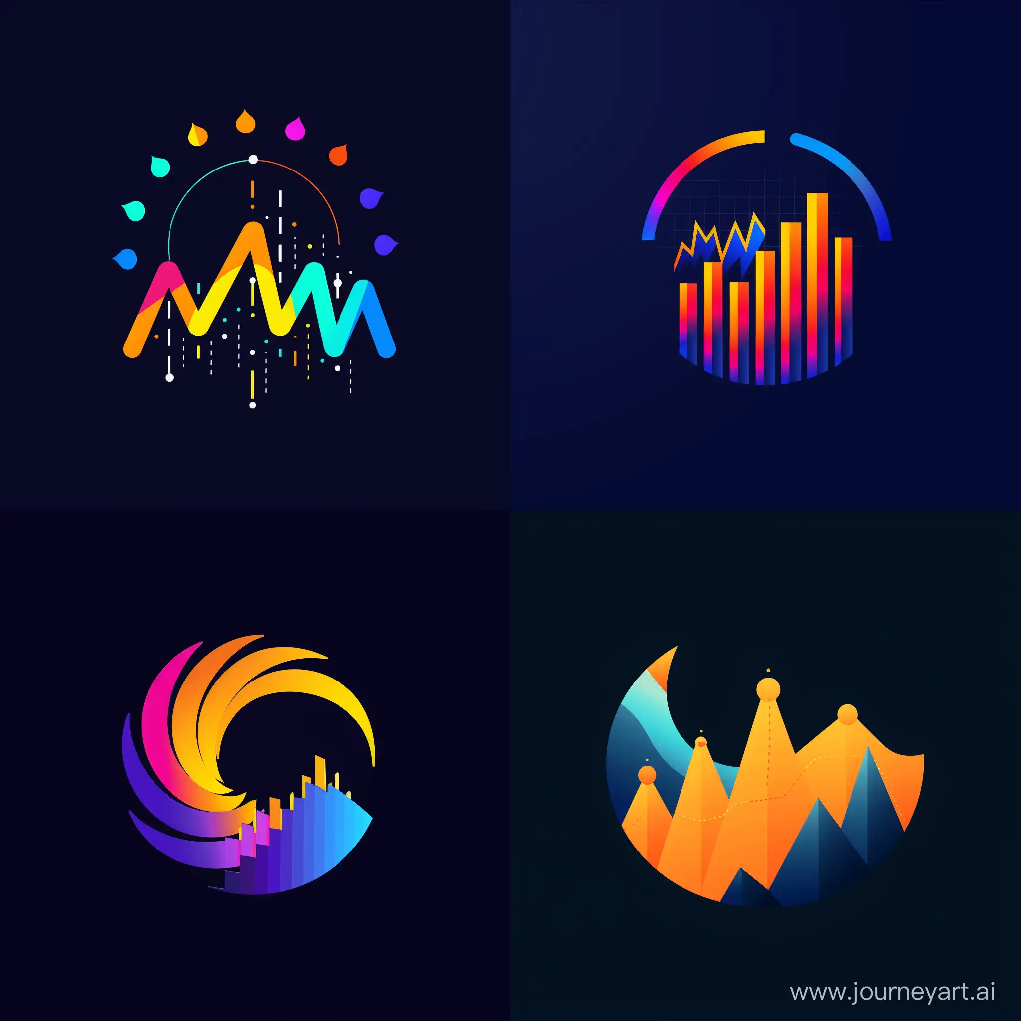  logo for the programme, bright, noticeable and recognisable, theme - stock portfolio management, money, charts , something related to stock exchange and stocks, catchy, original, recognisable, memorable