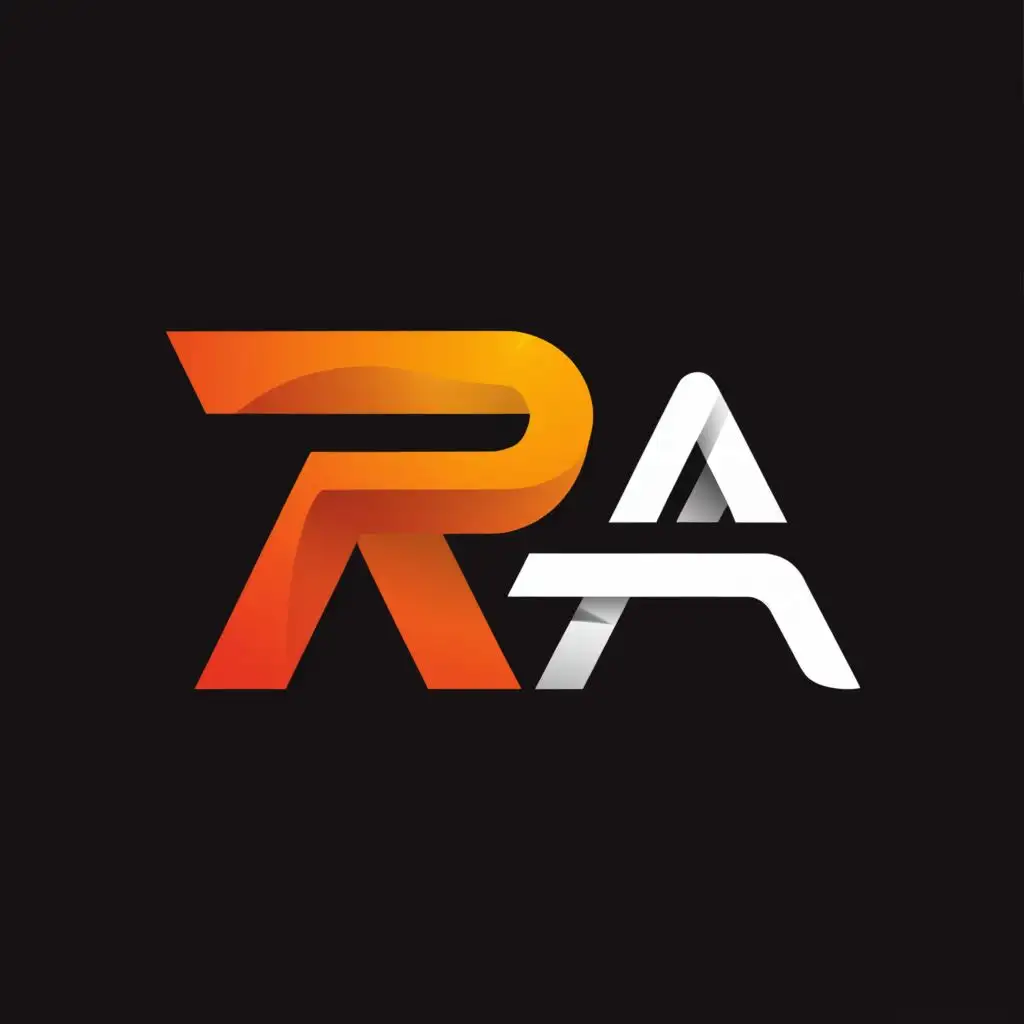 a logo design,with the text "RA", main symbol:RAYAN,complex,be used in Automotive industry,clear background