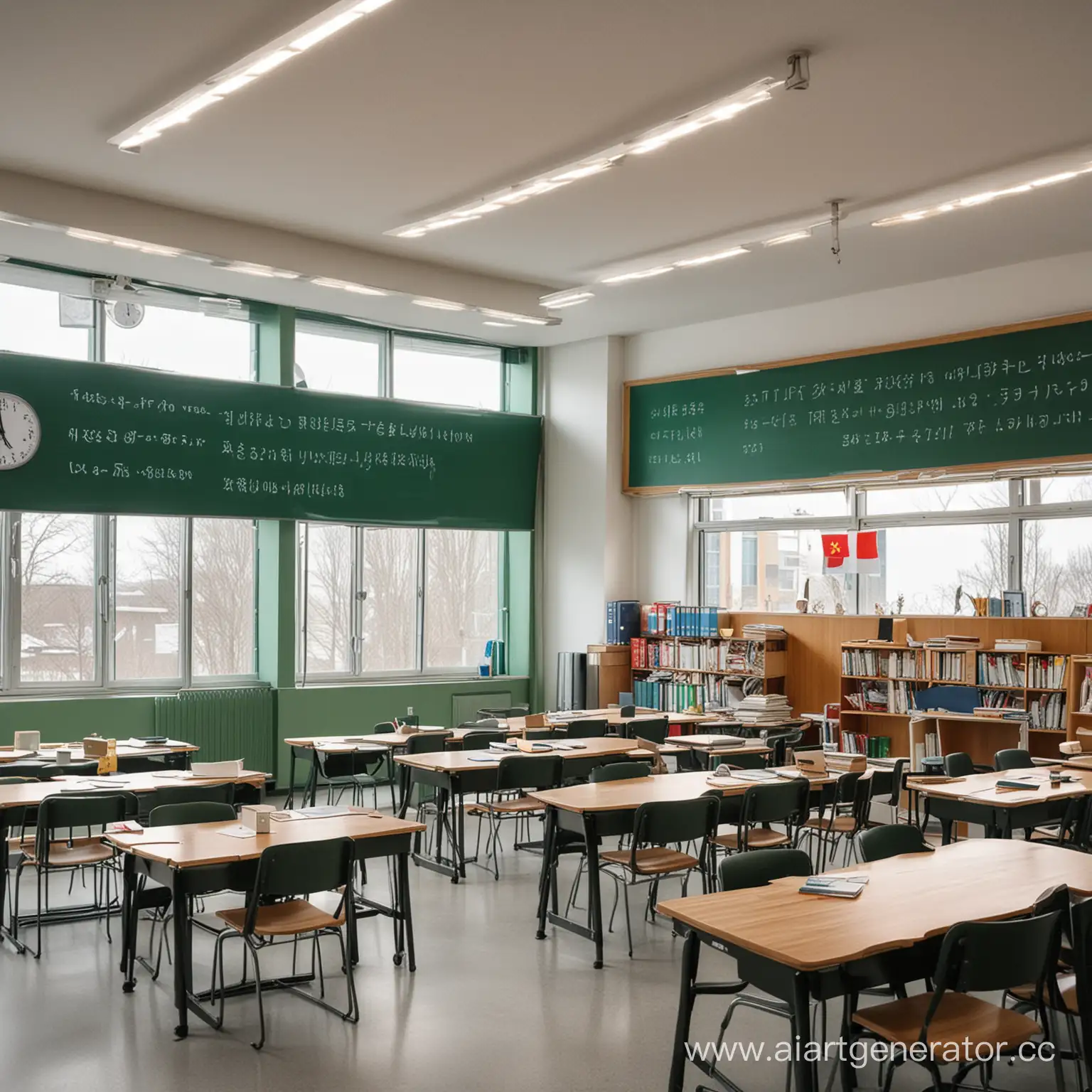 Multilingual-Modern-School-Environment-with-Technology-and-National-Flags