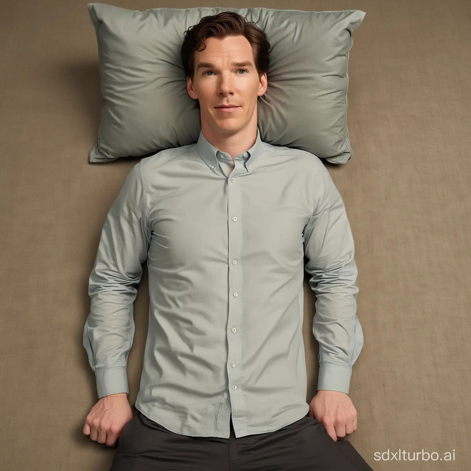 Benedict-Cumberbatch-Relaxing-on-Bed-in-Full-Body-Shot