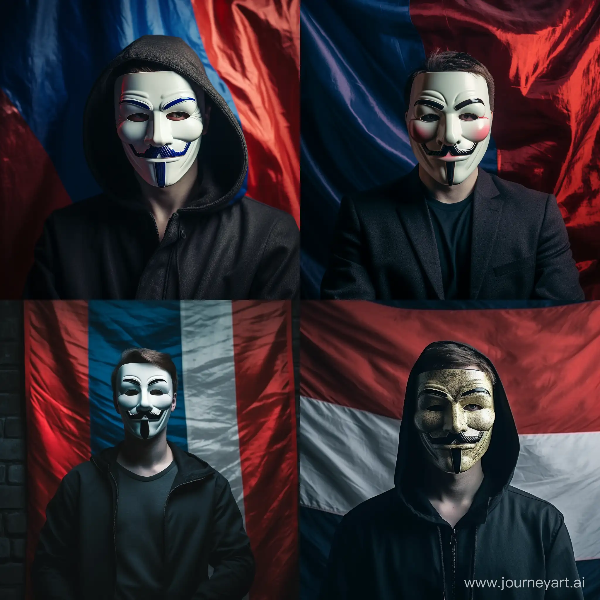Anonymous-Masked-Man-in-Front-of-Russian-Flag
