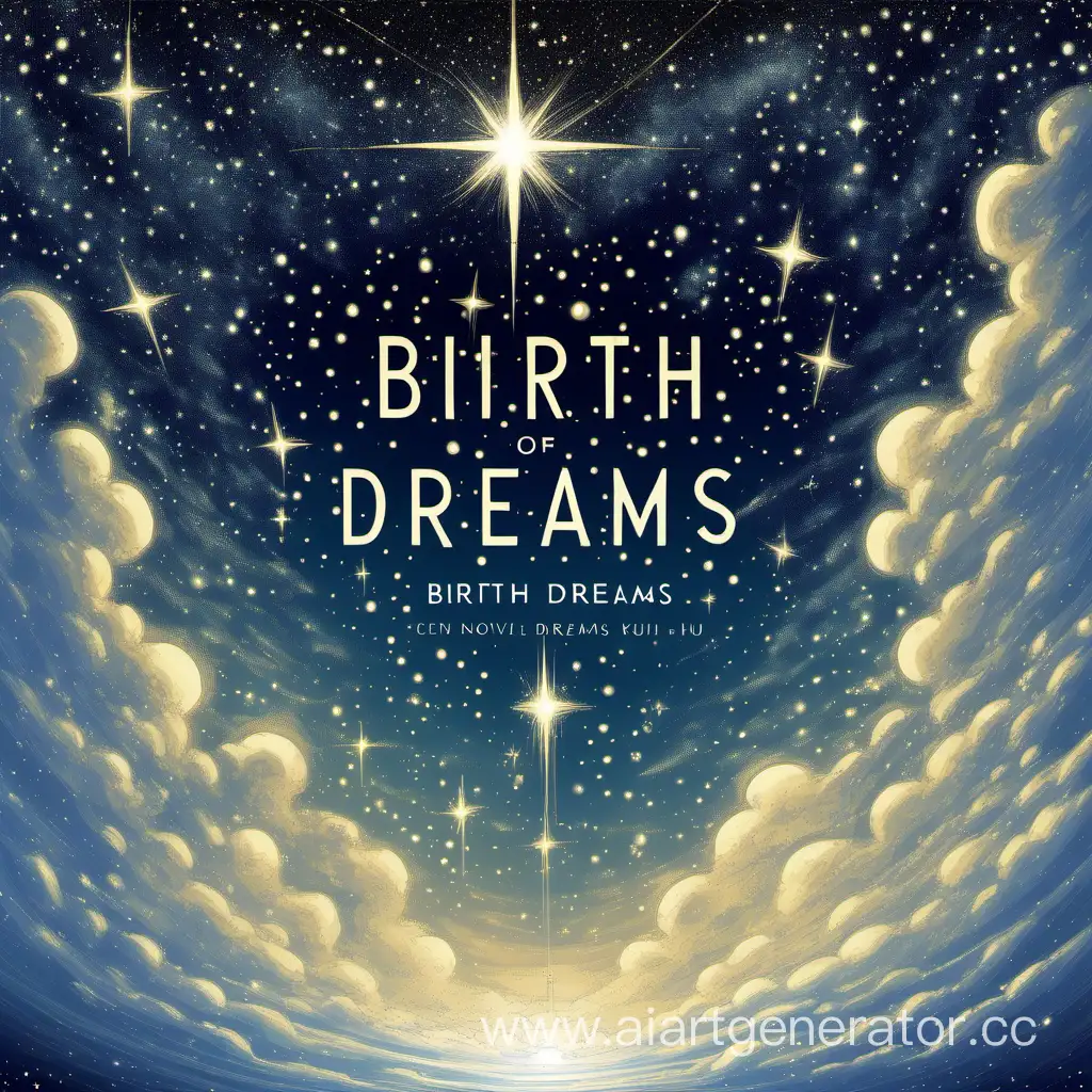 Ethereal-Birth-of-Dreams-Celestial-Novel-Cover-with-Shooting-Star