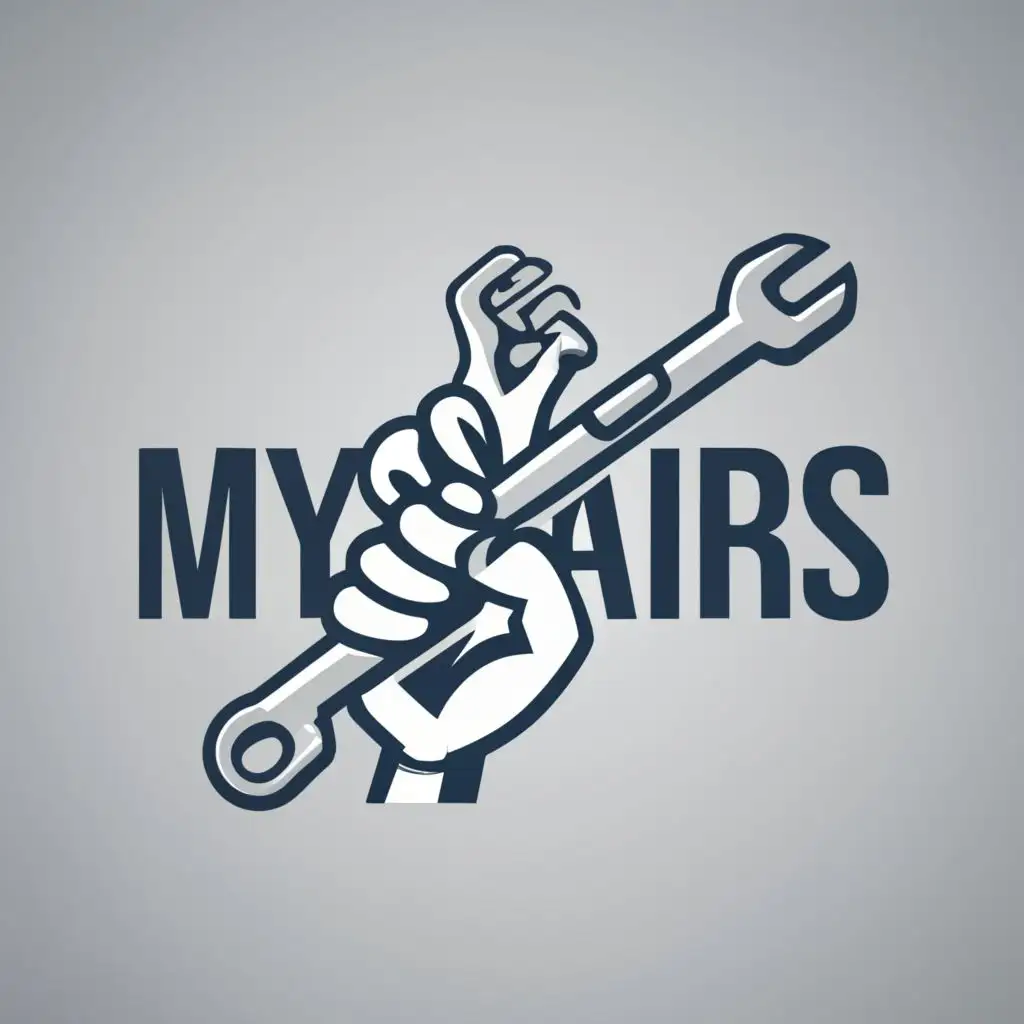 logo, technology repairs, with the text "myRepairs", typography, be used in Technology industry