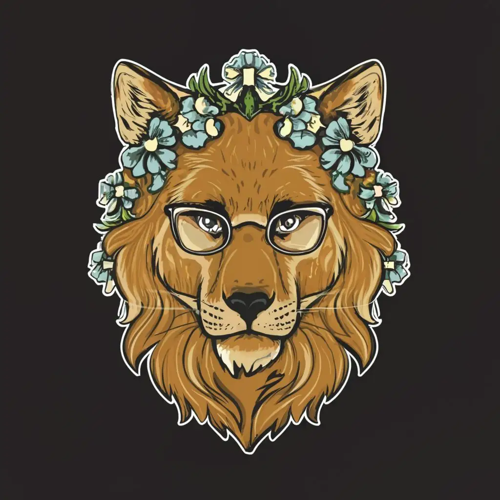 LOGO-Design-For-Dandelion-Fusing-Majesty-of-Lion-Cunning-of-Fox-and-Wild-Spirit-of-Wolf-with-Elegant-Typography
