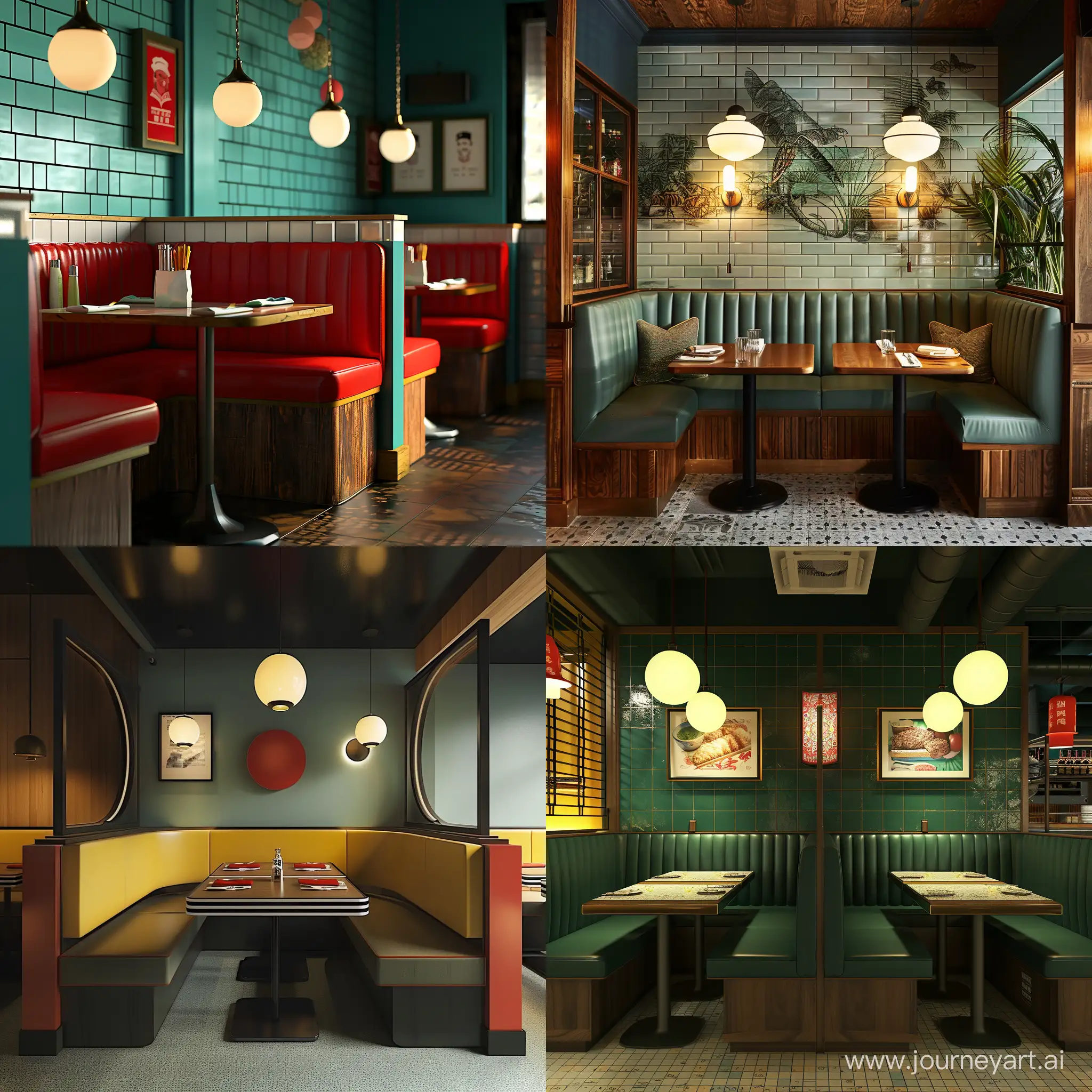 Vibrant-Booth-Design-at-a-Trendy-Restaurant