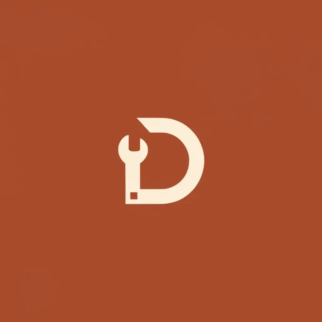 logo, Form the letter "D" to resemble a wrench, indicating the mechanic aspect. Keep it simple and use clean lines for a modern look., with the text "DUONG GIA M&C", typography, be used in Construction industry