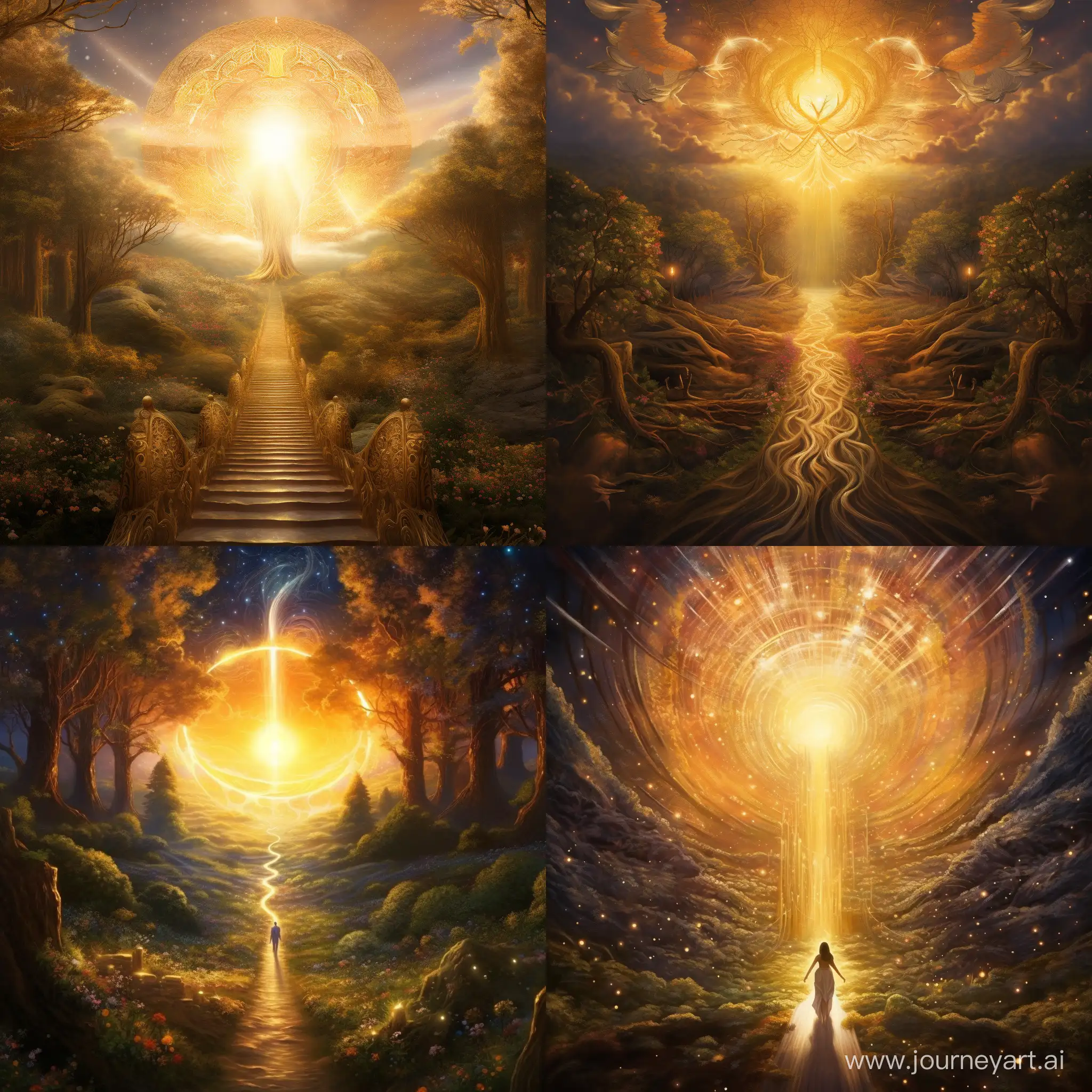 Radiant-Spiritual-Path-Embracing-Golden-Light-for-Spiritual-Growth-and-Union-with-the-Universe