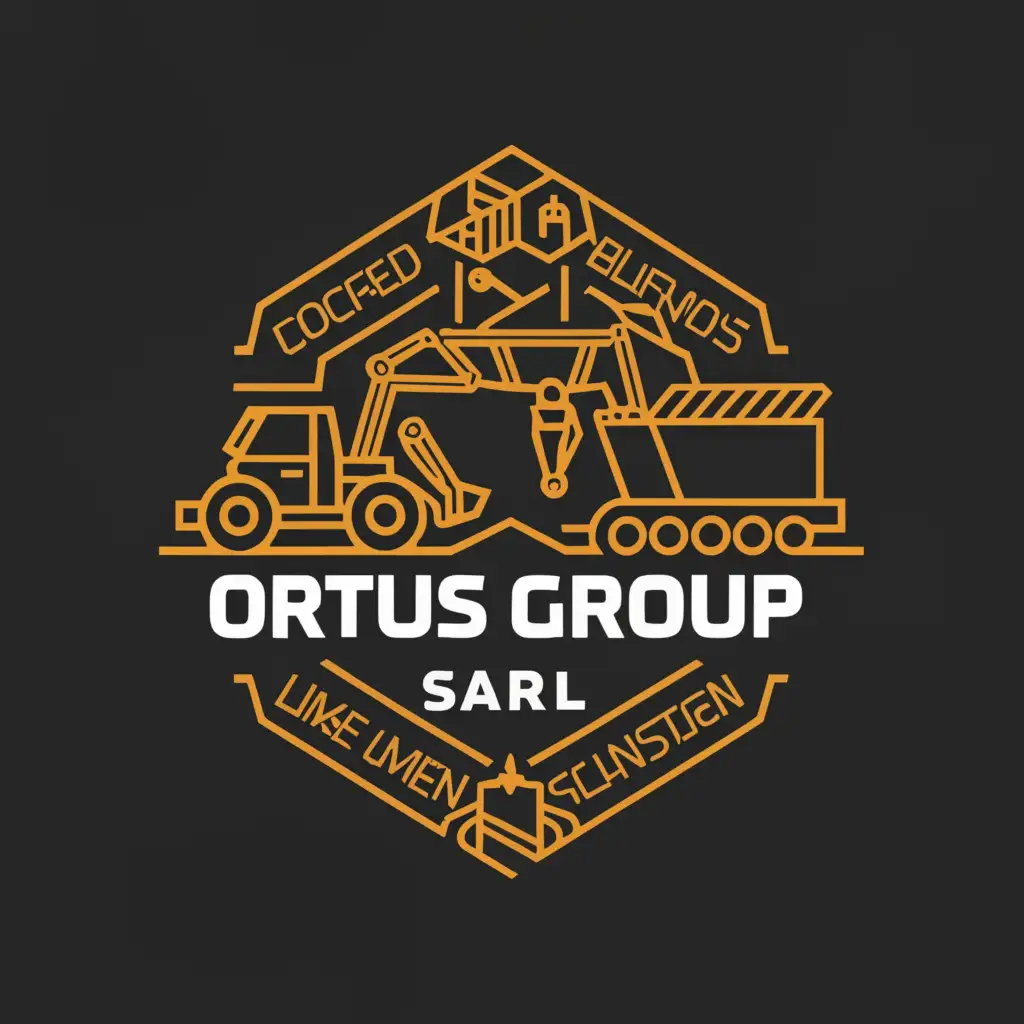 LOGO-Design-For-Ortus-Group-SARL-Dynamic-Construction-Machinery-Ensemble-on-Clean-Background
