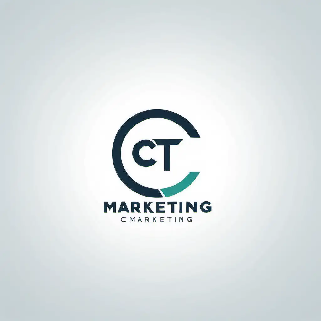 Minimalistic CT Marketing Logo Design