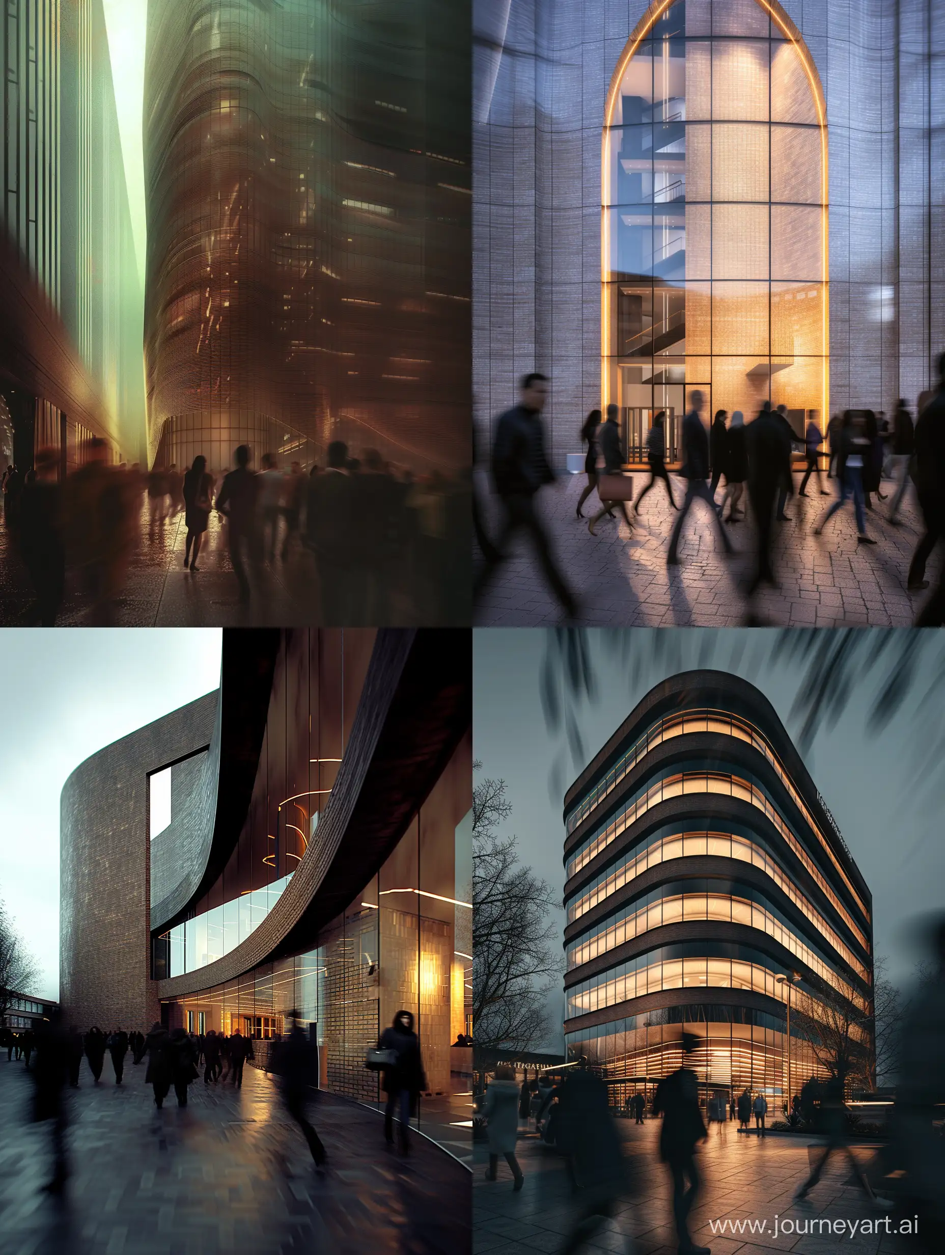 Urban-Elegance-Dramatic-Lighting-and-Motion-in-HighRise-Office-Landscape