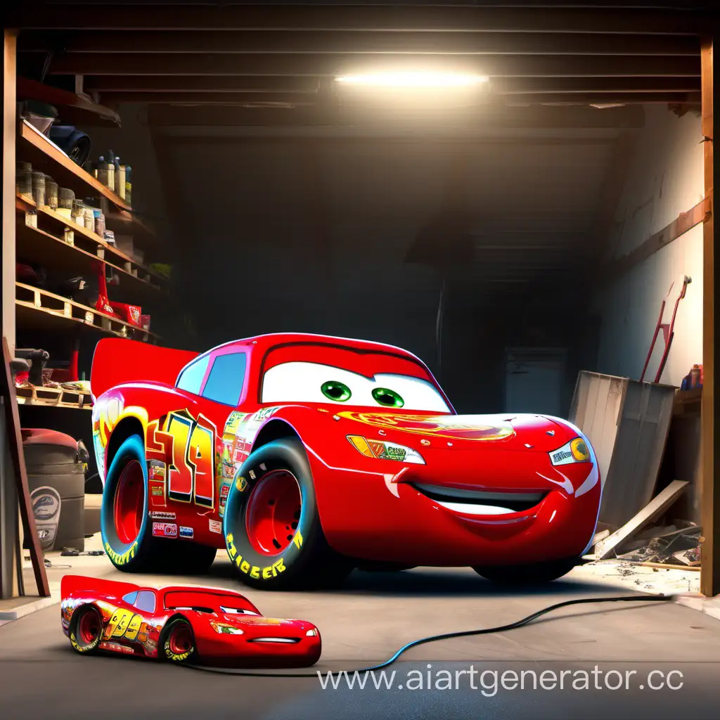 Broken-Lightning-McQueen-in-Garage-Automotive-Dilemma