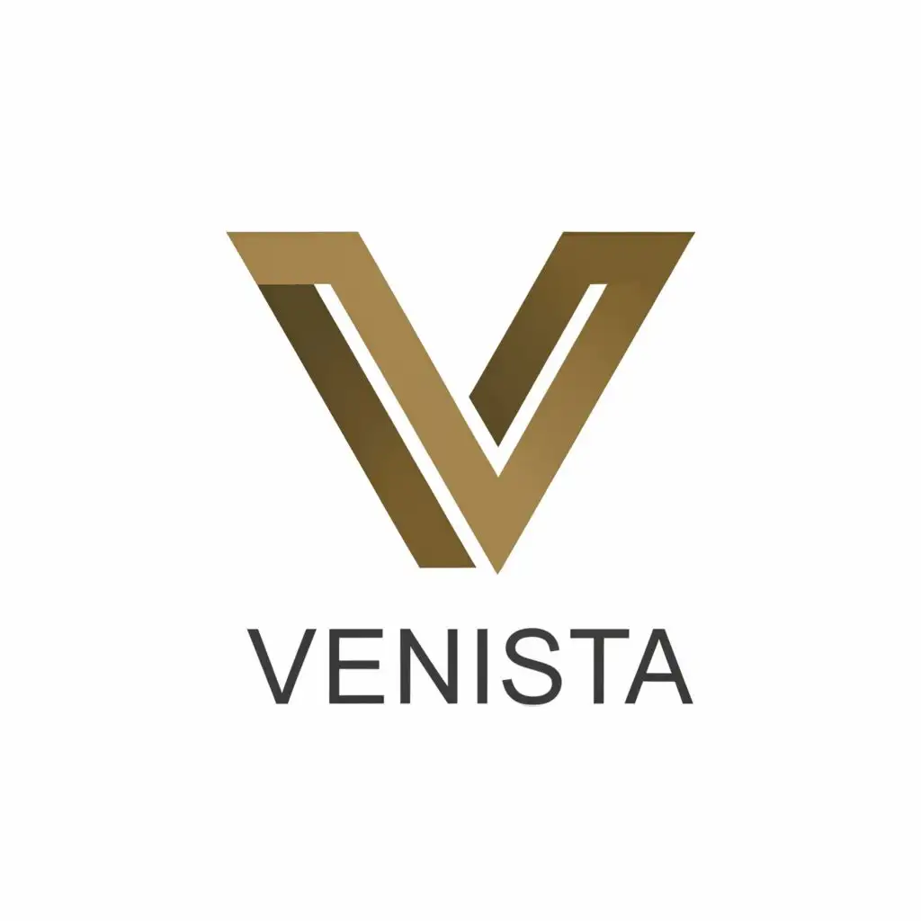 logo, V, with the text "Venista", typography, be used in Construction industry