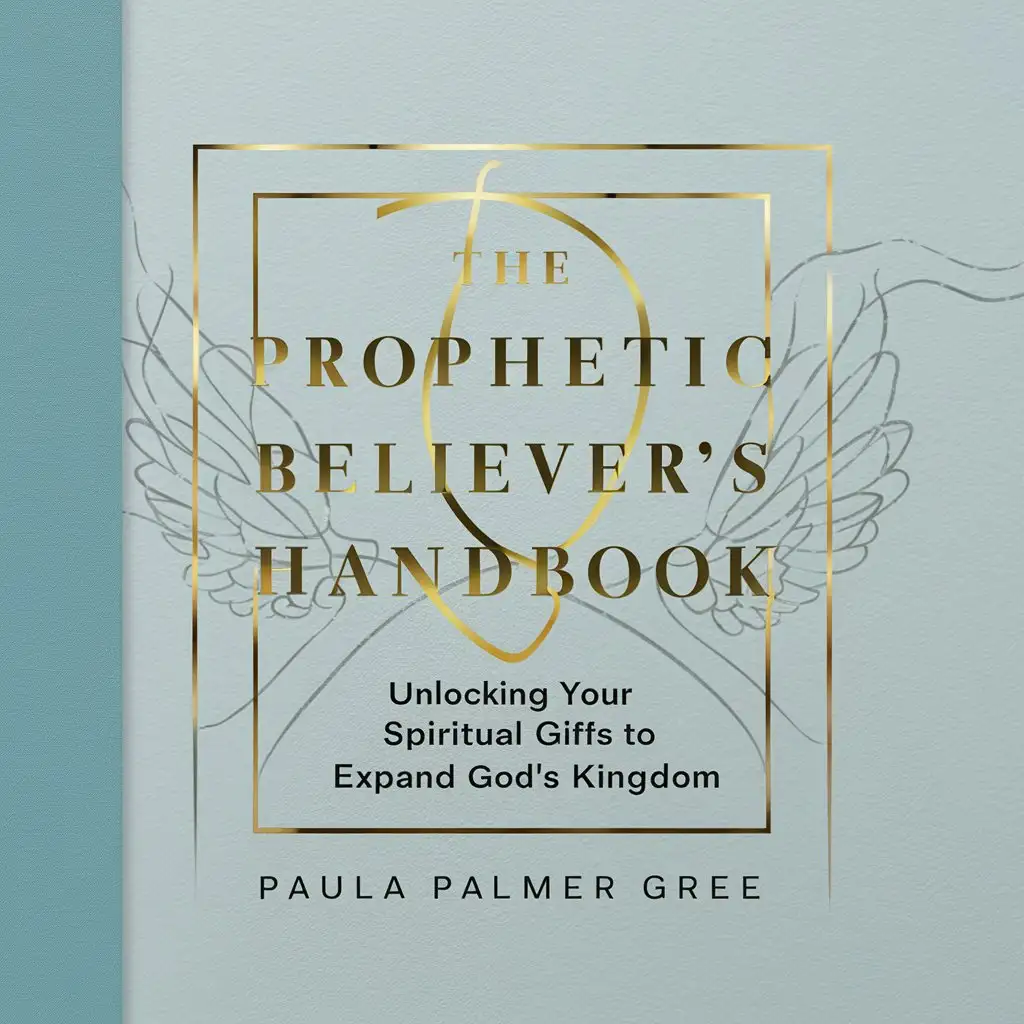 a comtemporary book cover: The Prophetic Believer's Handbook: Unlocking Your Spiritual Gifts to Expand God's Kingdom Author: Paula Palner Green