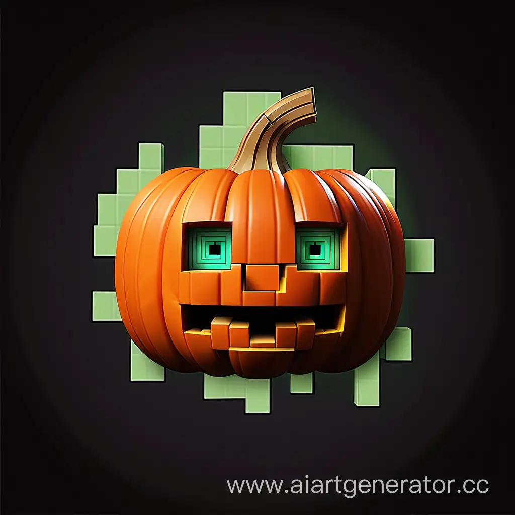 pumpkin minecraft logo