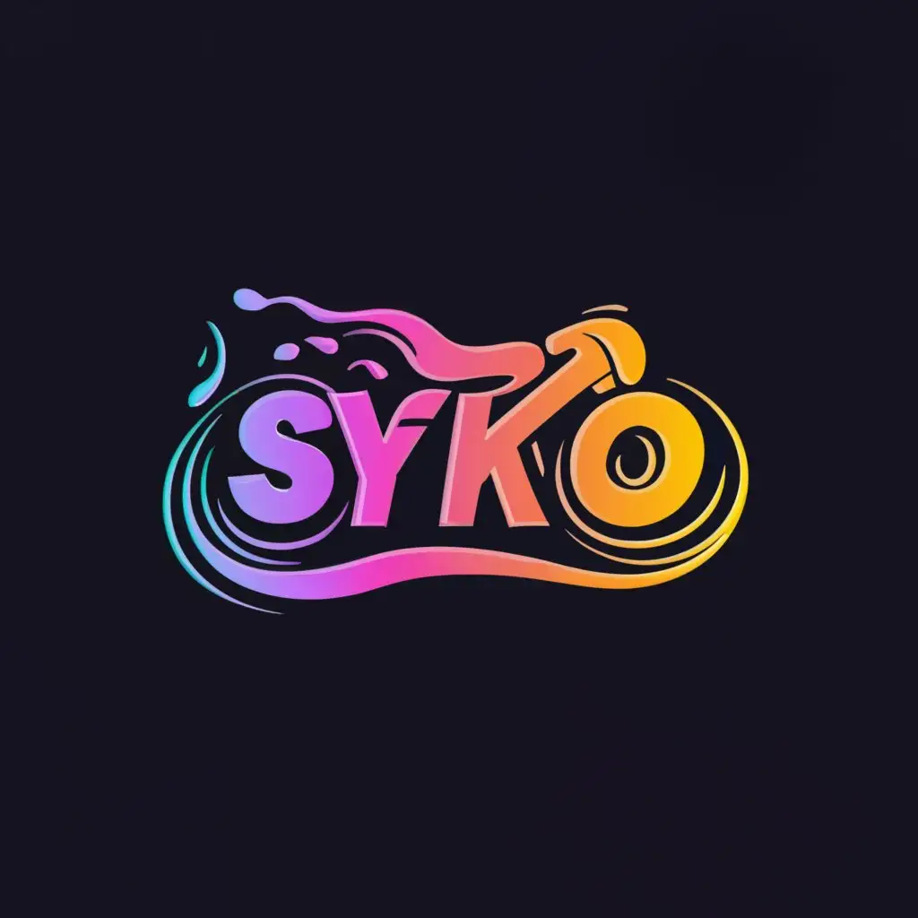 LOGO-Design-For-Syko-AdventureThemed-Text-with-Bike-Ride-Symbol