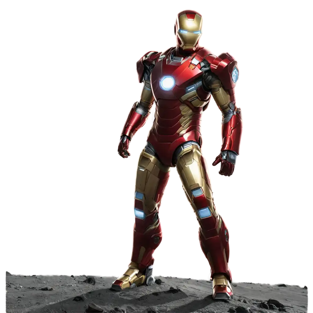 Iron-Man-on-the-Moon-HighQuality-PNG-Image-for-Enhanced-Visual-Impact
